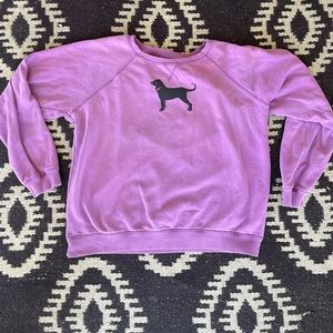 The Black Dog purple crew neck